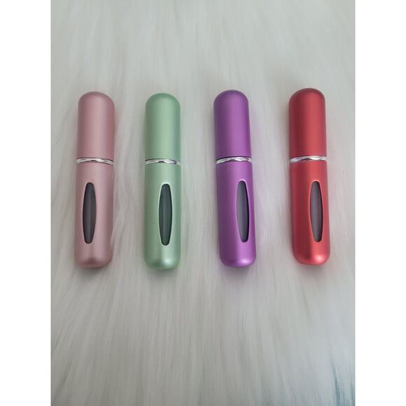 Four Refillable Portable Mini Travel 5ml Perfume Spray‎ Scent Bottles-New - Picture 1 of 4